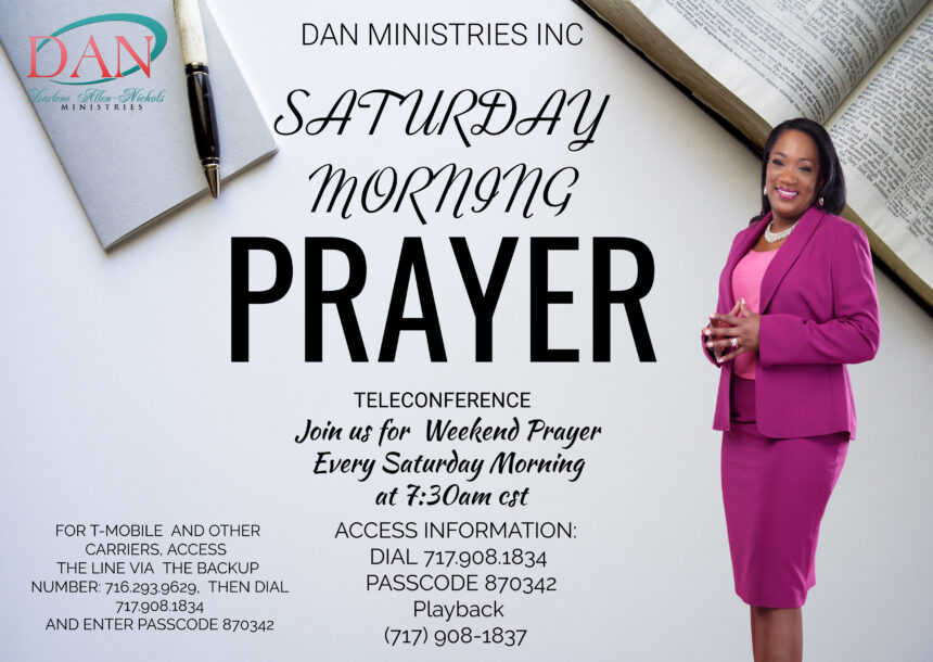 Saturday Morning Prayer Teleconference