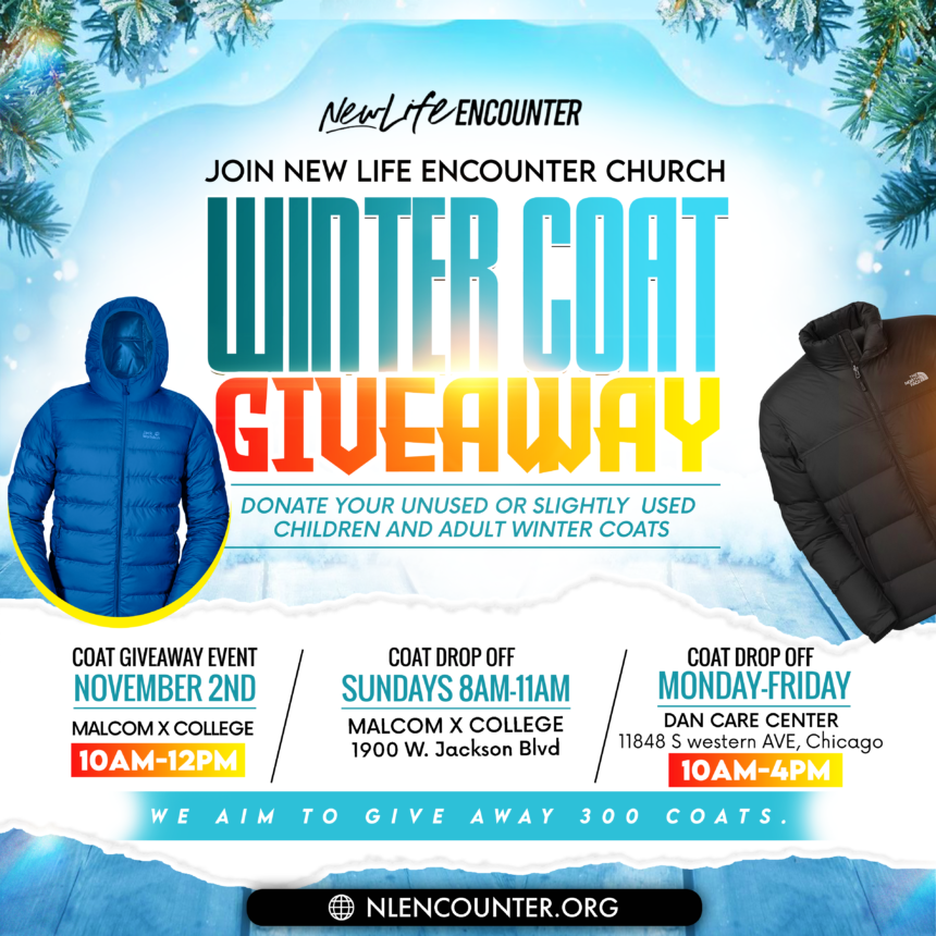 NLE Winter Coat Drive & Giveaway 11-2-24